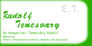 rudolf temesvary business card